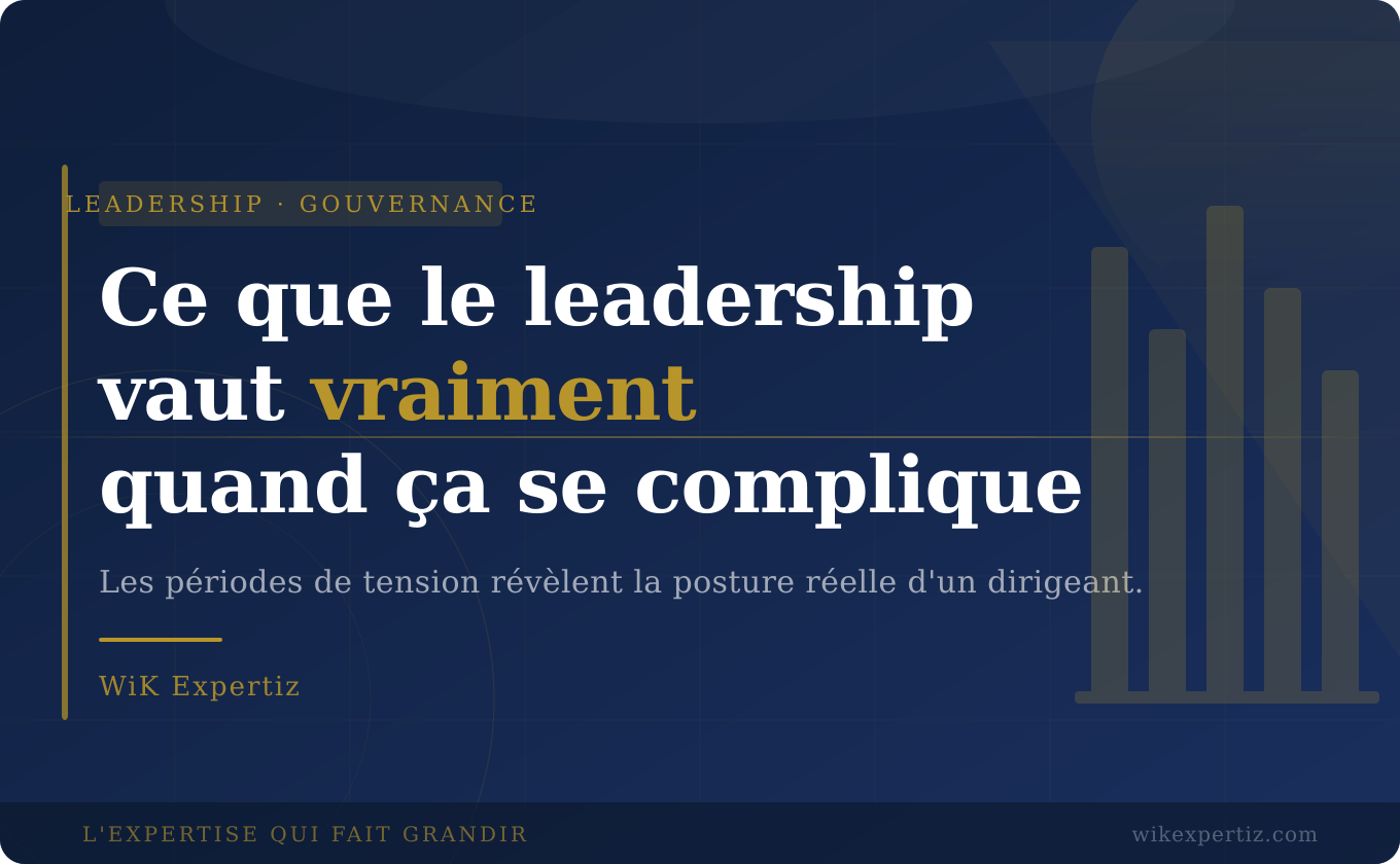 Leadership en période de crise : ce que ça révèle vraiment