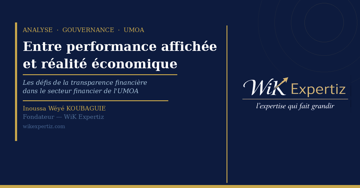 Transparence financière dans l'UMOA